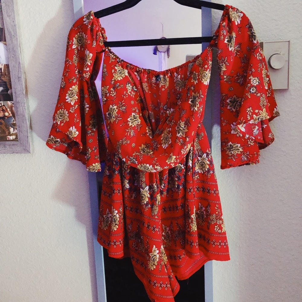 Off the shoulder Romper